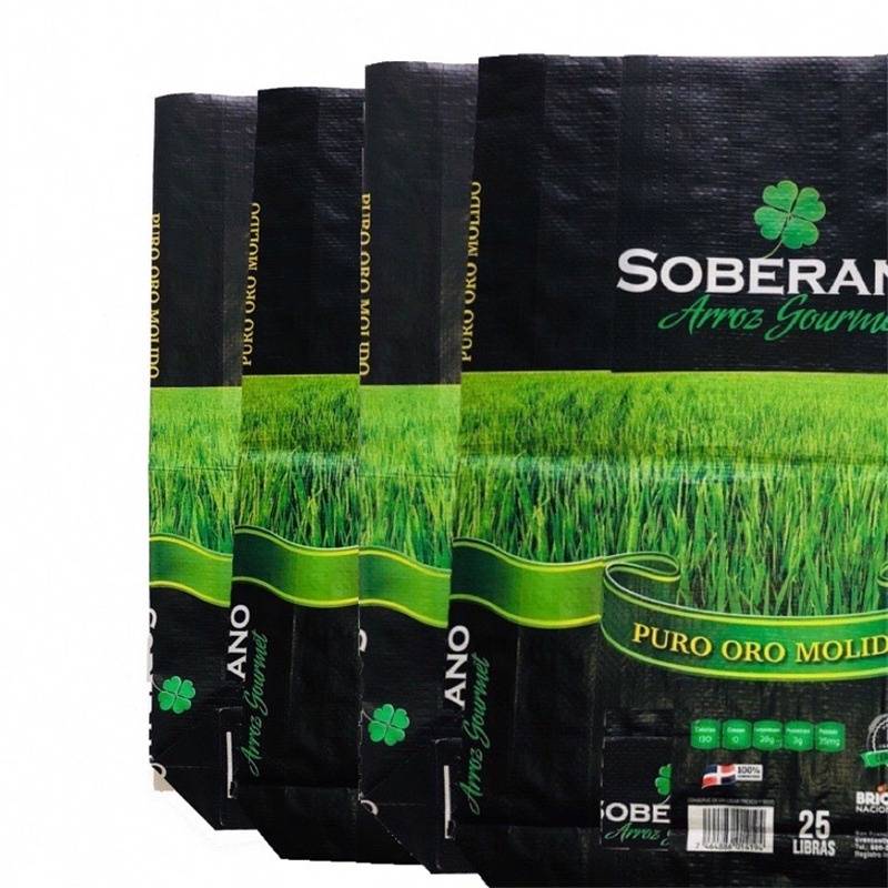 25kg 50kg Bopp Laminated Block Bottom Fertilizer Bags Stock Feed Bags